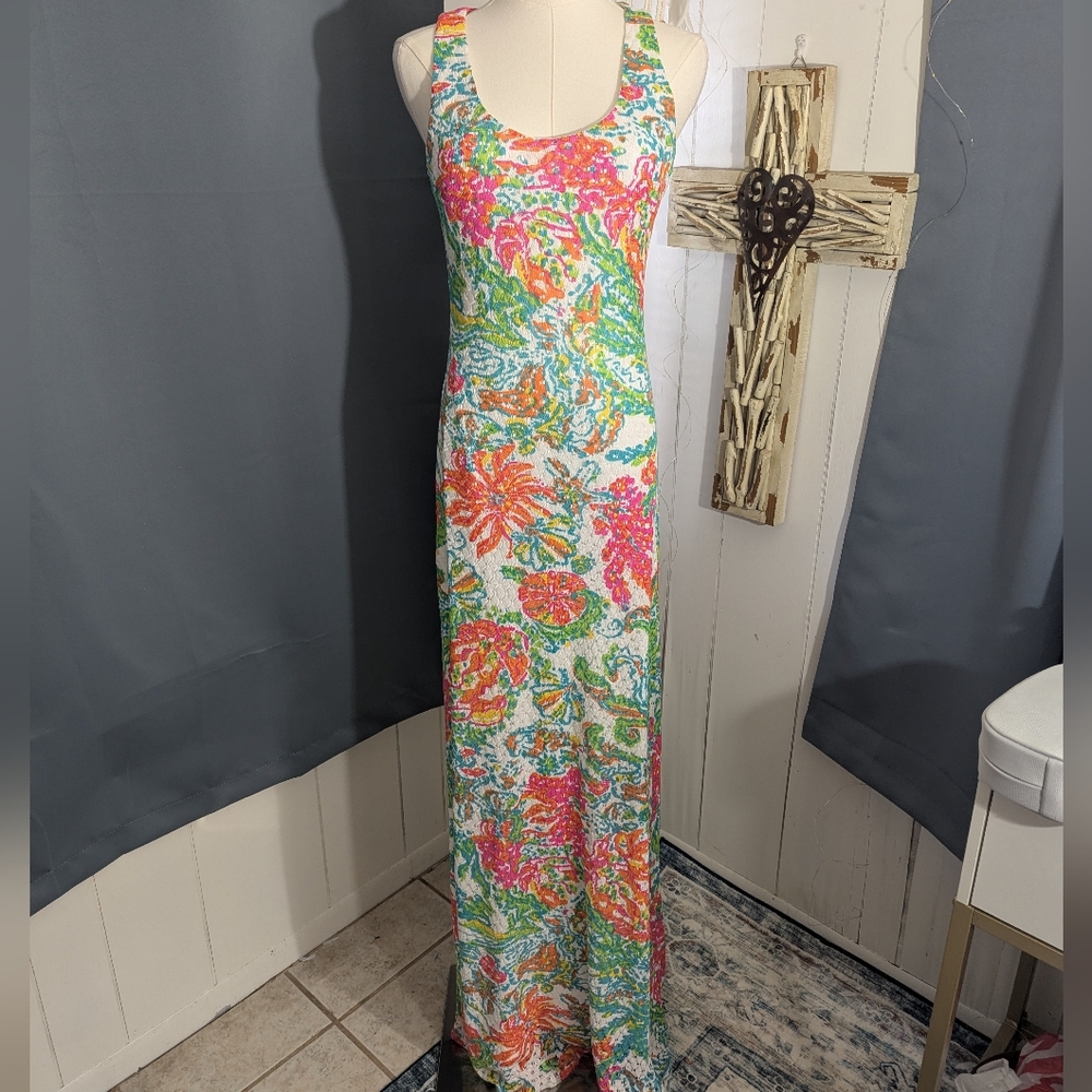 Lilly Pulitzer Astoria Maxi Dress Casa Marina Resort White Size Small
